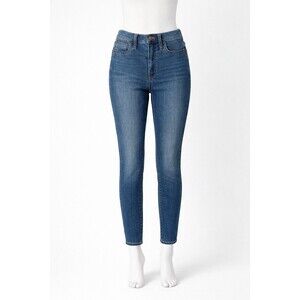 Madewell 27P  Skinny Jeans Medium Wash Stretch Ankle 10” Roadtripper Mid Rise